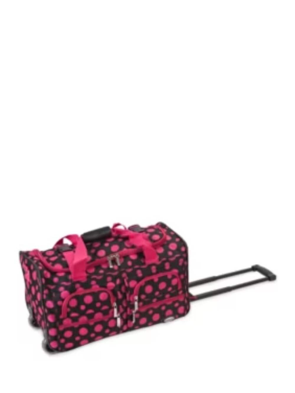Voyage 22 in. Rolling Duffle Bag, Blackpinkdot by  Rockland New with Tags